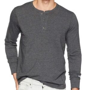 The North Face Henley Shirt in Heather Grey size medium ~ worn twice ~